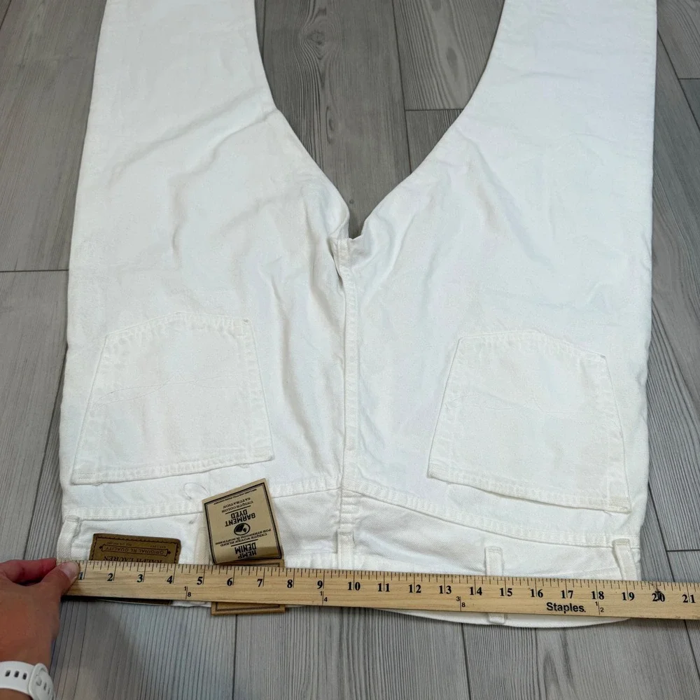 Polo Ralph Lauren Varick Slim Straight Hemp Denim Jeans White 38x32 NWT